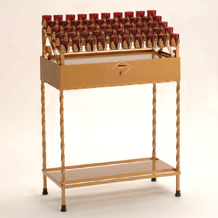 Church Sanctuary Votive Candle Light Stand St. Andrew's Book, Gift