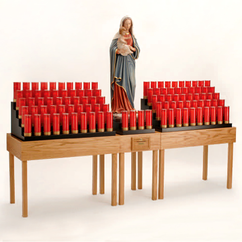 Church Sanctuary Votive Candle Light Stand St. Andrew's Book, Gift