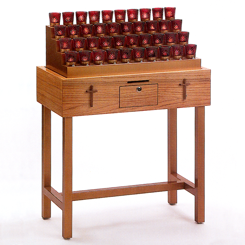 Church Sanctuary Electric/Electronic Candle Votive Light Stand St. Andrew's Book, Gift