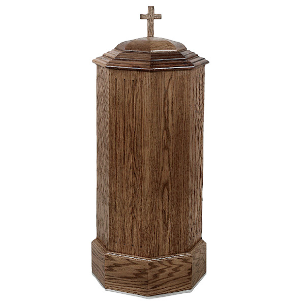 Baptismal Font in Wood (37") St. Andrew's Book, Gift & Church Supply