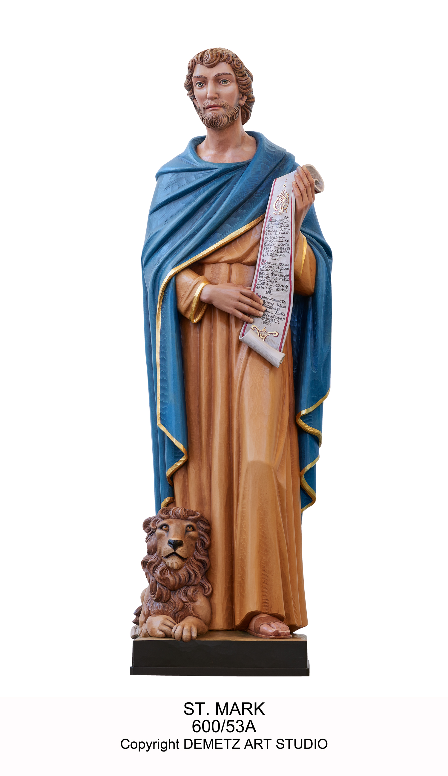 St. John the Evangelist/Apostle Statue in Fiberglass St. Andrew's