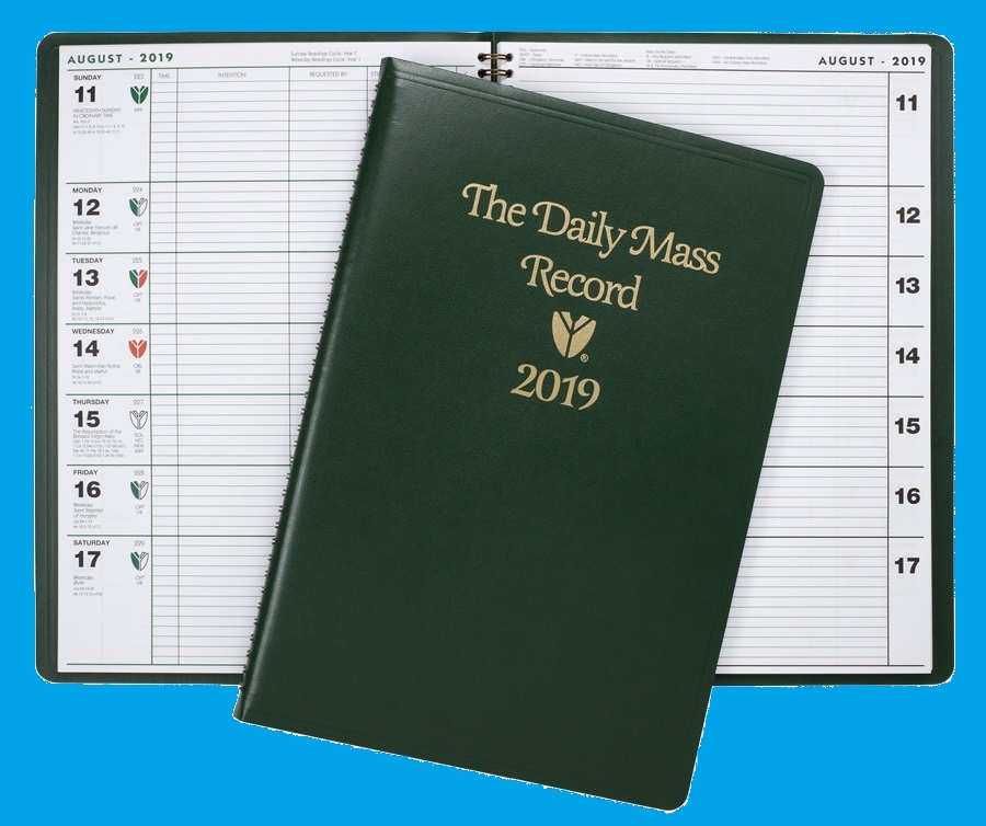 The Daily Mass Record Catholic Edition For Year 2019 St