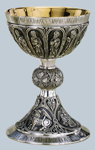 silver wedding chalice