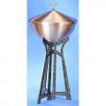  Baptismal Font | 36" | 22" Bowl | Bronze | Lid With Cross | Freestanding 