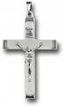  2" WHITE PEARL METAL BOUND CRUCIFIX ( 5 PC) 