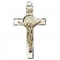  St. Benedict Crucifix Two-Tone Neck Medal/Pendant Only 