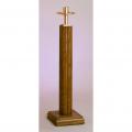  Satin Finish Wood/Bronze Paschal Candle Stand (A): Style 2828 - 1 15/16" Socket - 44" Ht 