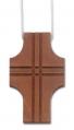  Altar Server Wooden Cross & Cord - 3 1/2" Ht (6 pc) 
