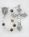  PREMIUM HANDCRAFTED TIGER EYE FIRST COMMUNION ROSARY 