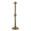  Standing Altar Candlestick w/Rope Ornamentation 