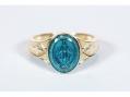  Miraculous Ring w/Blue Epoxy 