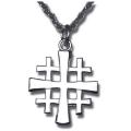  Jerusalem Cross - Sterling Silver 
