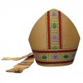  Gold Bishop Mitre - Giotto Fabric 