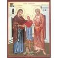  St. Anne & Joachim Icon 6" x 8" 