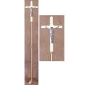  Combination Finish Bronze Floor Processional Crucifix: 2384 Style - 90" Ht 