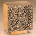  High Polish Finish "Lamb of God" Bronze Tabernacle: 9814 Style - 22" Ht 