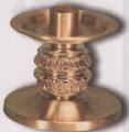  High Polish Finish Bronze Altar Candlestick (A): 7130 Style - 5" Ht 