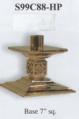  High Polish Finish Bronze Altar Candlestick: 9988 Style - 1 1/2" Socket 