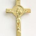  10k Gold Large Saint Benedict Crucifix 
