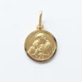  10k Gold Small Round 1st Communion Medal 
