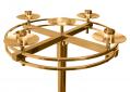  Advent Wreath | 23" | Brass Or Bronze | Hanging | Holds 4 Candles 