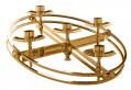  Advent Wreath | 21" | Brass Or Bronze | Hanging | Holds 4 Candles 