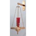  Combination Finish Hanging Sanctuary Lamp With Bracket (B): 1120 Style - 32" Ht 