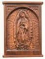  "Our Lady of Guadalupe" Symbol/Emblem in Oak Wood 