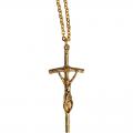  Crucifix with Chain-  2" Ht 