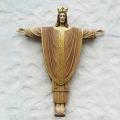 Risen Christ/Resurrection Statue Only 3/4 Relief in Linden Wood, 24"H 