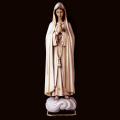  Our Lady of Fatima Statue in Linden Wood, 3" - 48"H 