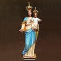  Our Lady of the Rosary Statue w/Crown in Linden Wood, 54"H 