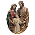  Holy Family Bust 3/4 Relief in Linden Wood, 6" - 48"H 