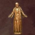  St. Padre Pio Statue w/Open Arms - Bronze Metal, 72"H 