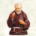  St. Padre Pio Bust - Bronze Metal, 18"H 