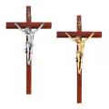  Walnut Wall Crucifix for Church & Home (12") 