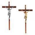  Walnut Wall Crucifix for Church & Home (20") 