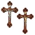  Walnut Wood Cut Out Crucifix for Church & Home (12") 