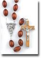  BROWN WOOD FAMILY ROSARY 