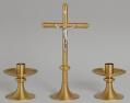  Altar Crucifix And Candlestick | Satin Bronze | Available In Set Or Individually 