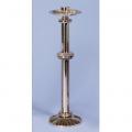 Combination Finish Bronze Altar Candlestick: 1936 Style - 20 1/2" Ht 