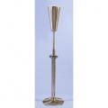 Combination Finish Bronze Enameled Adjustable Floor Flower Vase (A): 1936 Style - 44" to 65" Ht 