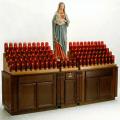  Electric Candle Votive Light Stand for Statue - Cabinet - 104 Lite 