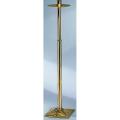  Processional Candlestick | 44" | Bronze Or Brass | Square Base | 1-1/2" Socket 