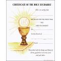  First Communion Certificate - Blank - Oil Painting - 100 Pk 