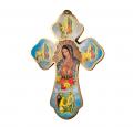  GOLD STAMPED OUR LADY OF GUADALUPE BUST CROSS 