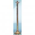  Floor Candlestick | 44" | Brass Or Bronze | Round Column & Embellished Base 