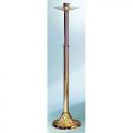  Processional Candlestick | 46" | Bronze Or Brass | Round Base | 1-1/2" Socket 