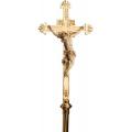  Processional Crucifix | 90" | Bronze Or Brass | Budded Ends | Includes Stand 