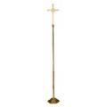  Processional Cross | 92" | Bronze Or Brass | Textured Cross | Flared 